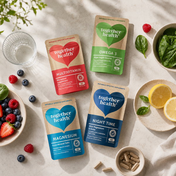 Together Health vitamins and supplements including multivitamin, magnesium, omega 3 and night time support available at ePharmaCY Cyprus