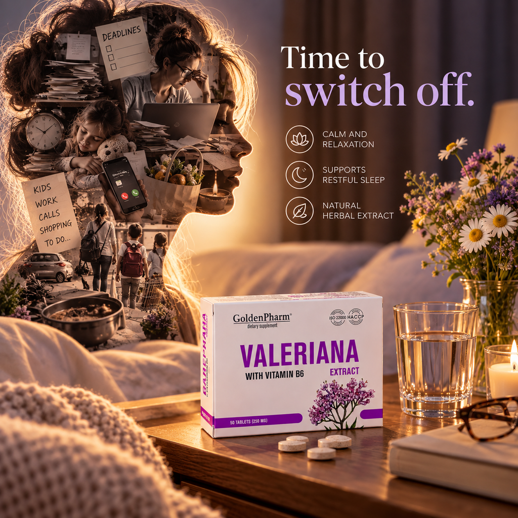 Dark Olive Green Valeriana extract + B6