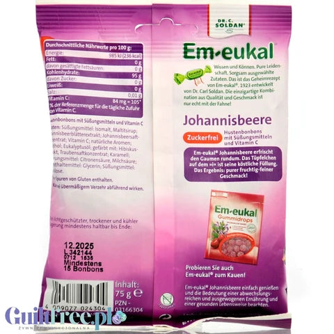White Smoke Em-eukal Johannisbeere (Sugar Free)