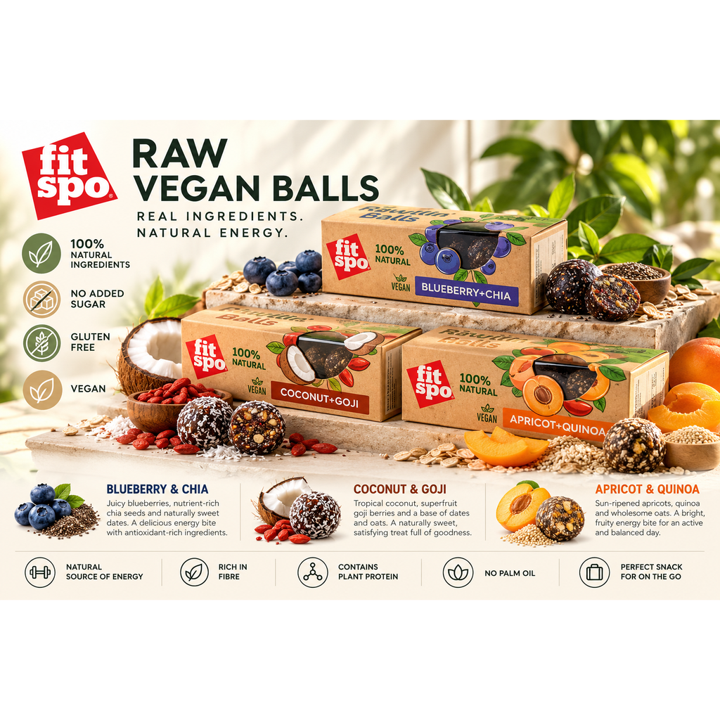 Seashell FITSPO RAW VEGAN BALLS — APRICOT & QUINOA