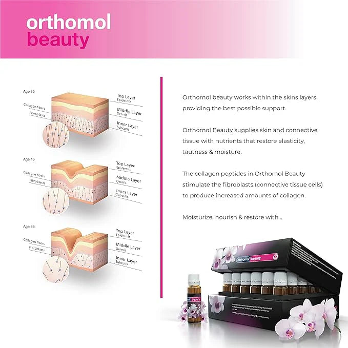 Orthomol Beauty - 30 Vials: Advanced Nutritional Support for Skin, Hair, and Nails buy in Cyprus online shop