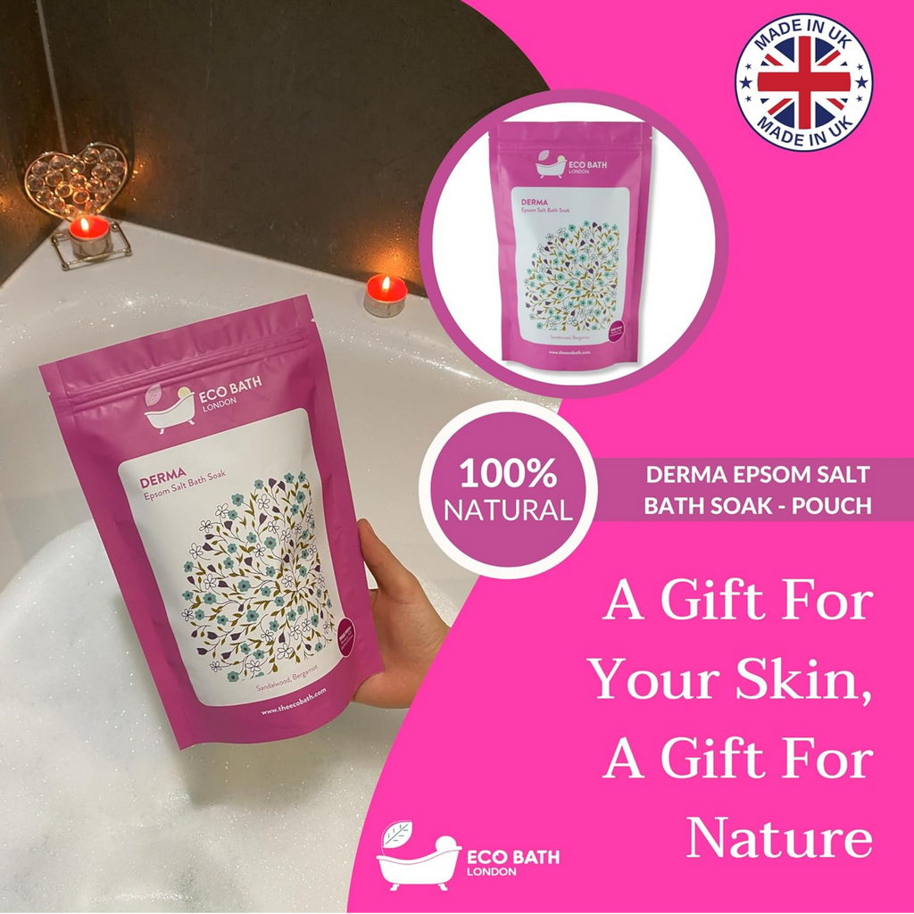 EPSOM SALT BATH SOAK Derma 1Kg eco bath London  buy in Cyprus online store pharmacy