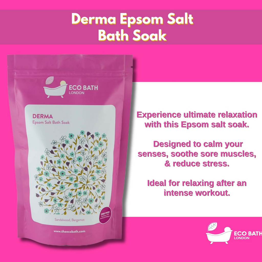 EPSOM SALT BATH SOAK Derma 1Kg eco bath London  buy in Cyprus online store pharmacy