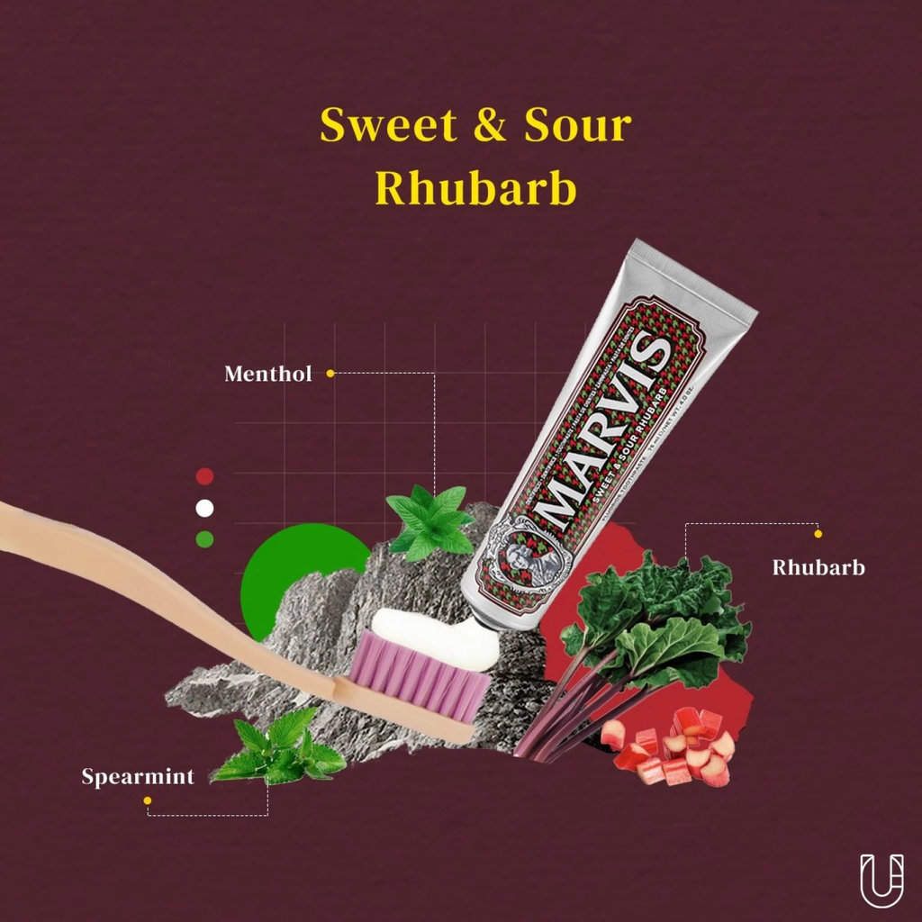MARVIS TOOTHPASTE SWEET SOUR RHUBARB  ingredients