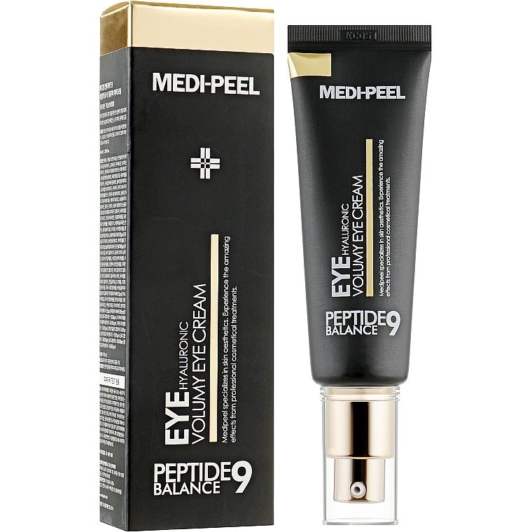 MEDI-PEEL Eye Peptide 9 Volumy Eye Cream with packaging on a white background