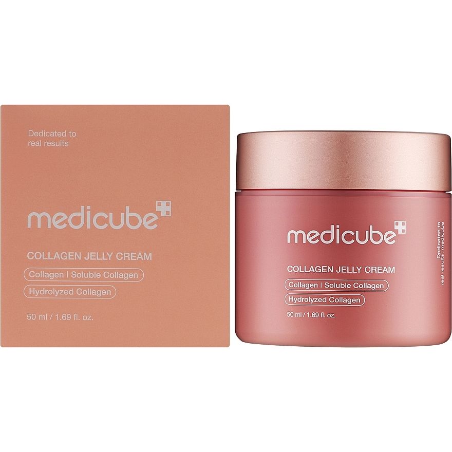 Medicube Collagen Jelly Cream jar and packaging on a white background