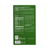 Green packaging with text and a QR code on a white background