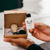 Proraso travel kit man holding