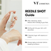 VT Cosmetics REEDLE SHOT product with usage guide on a white background