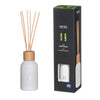 White diffuser bottle with wooden sticks and black packaging displaying 'rento' brand.