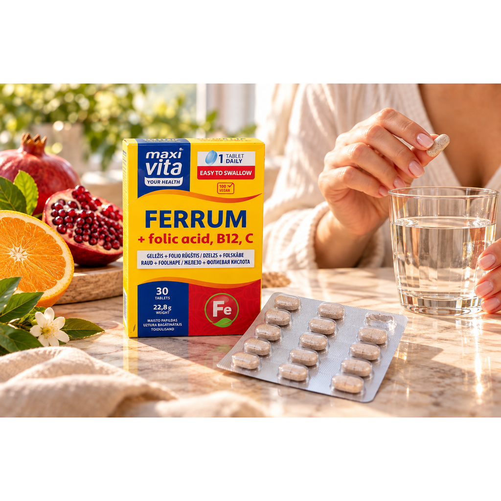 Antique White Maxi Vita Ferrum + Folic acid, B12, C