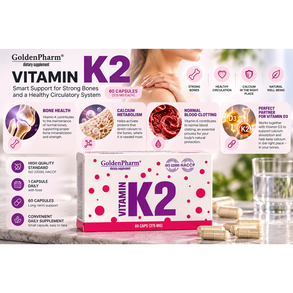 Misty Rose Vitamin K2 (60 capsules)