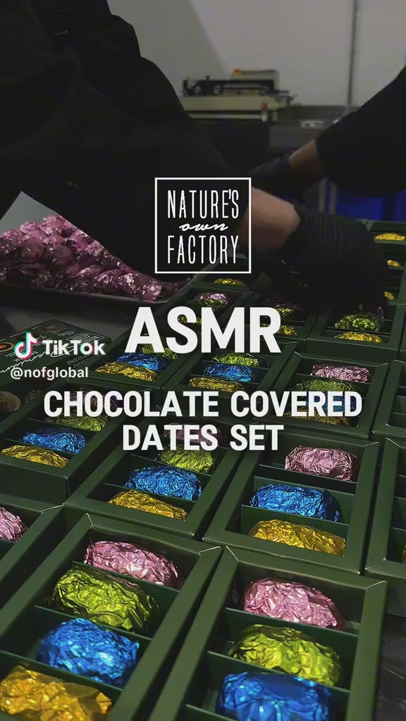 Nature's own factory chocolate dates package