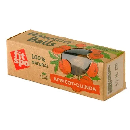 White Smoke FITSPO RAW VEGAN BALLS — APRICOT & QUINOA