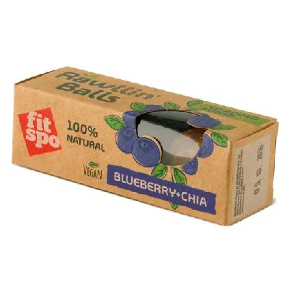 White Smoke FITSPO RAW VEGAN BALLS — BLUEBERRY & CHIA