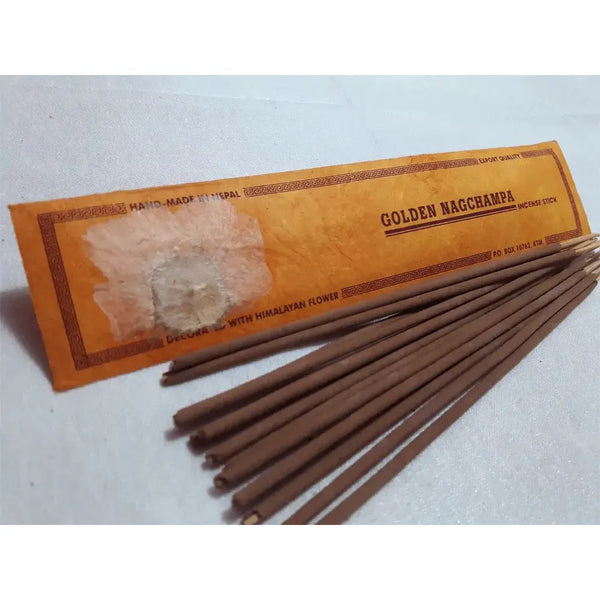 Golden Nag Champa Incense - DharmaShop