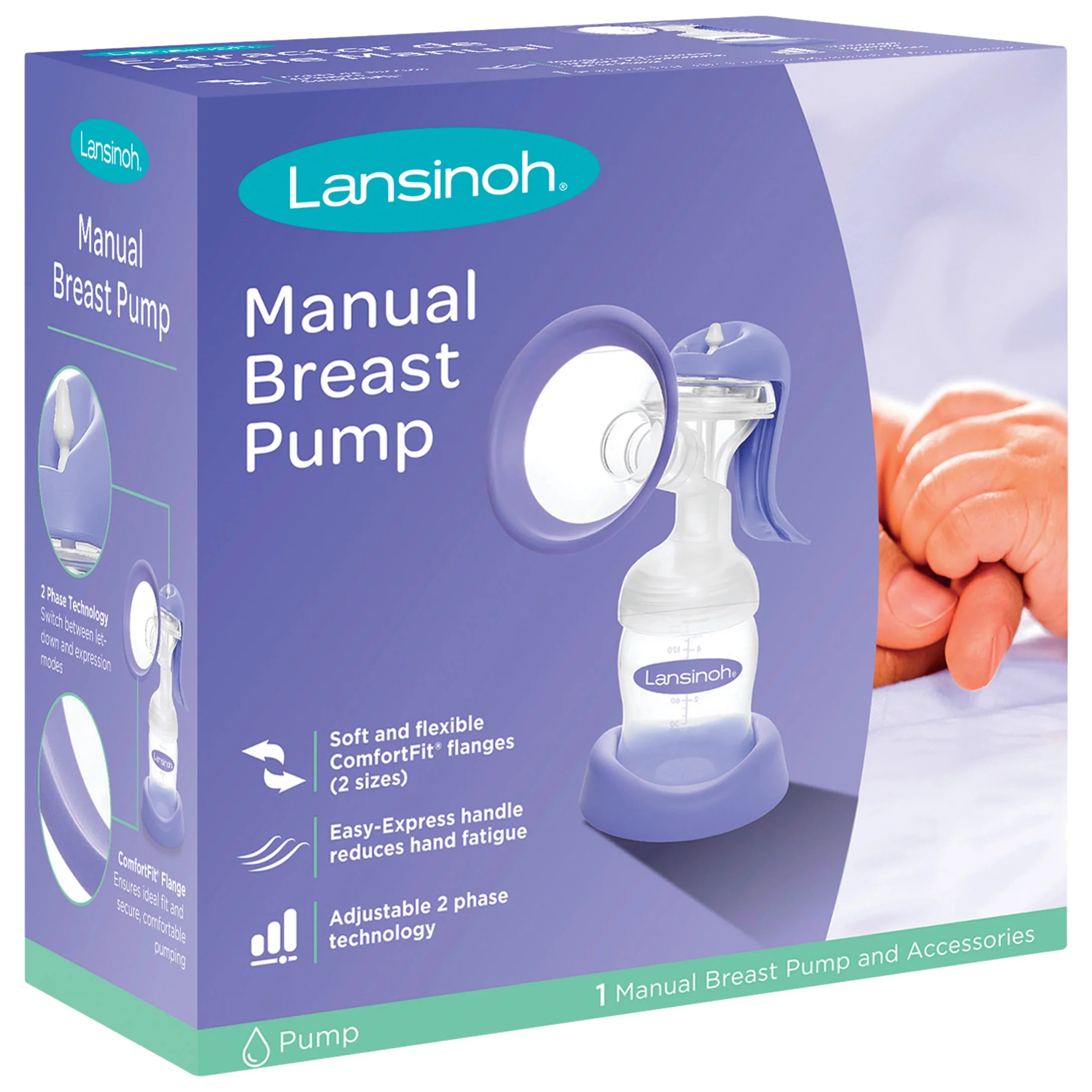 Lansinoh Manual Breast Pump, Hand Pump for Breastfeeding – ePharmaCY LTD