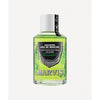 A bottle of Marvis Concentrated Spearmint Mouthwash with an apothecary-style label, predominantly green in color.