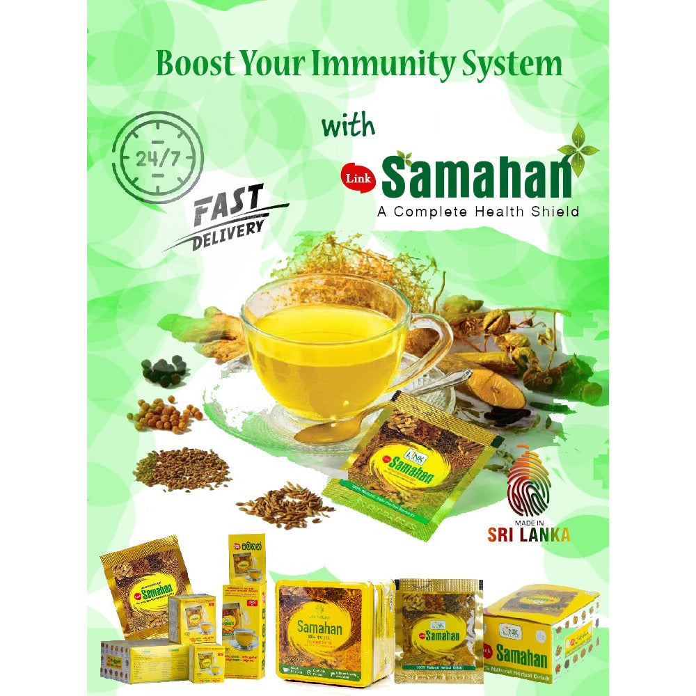 SAMAHAN Ayurveda Herbal Tea Natural Drink for Cough & Cold remedy 30  Sachets