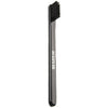 A black manual toothbrush with bristles, featuring a cap and the MARVIS brand name on the handle.